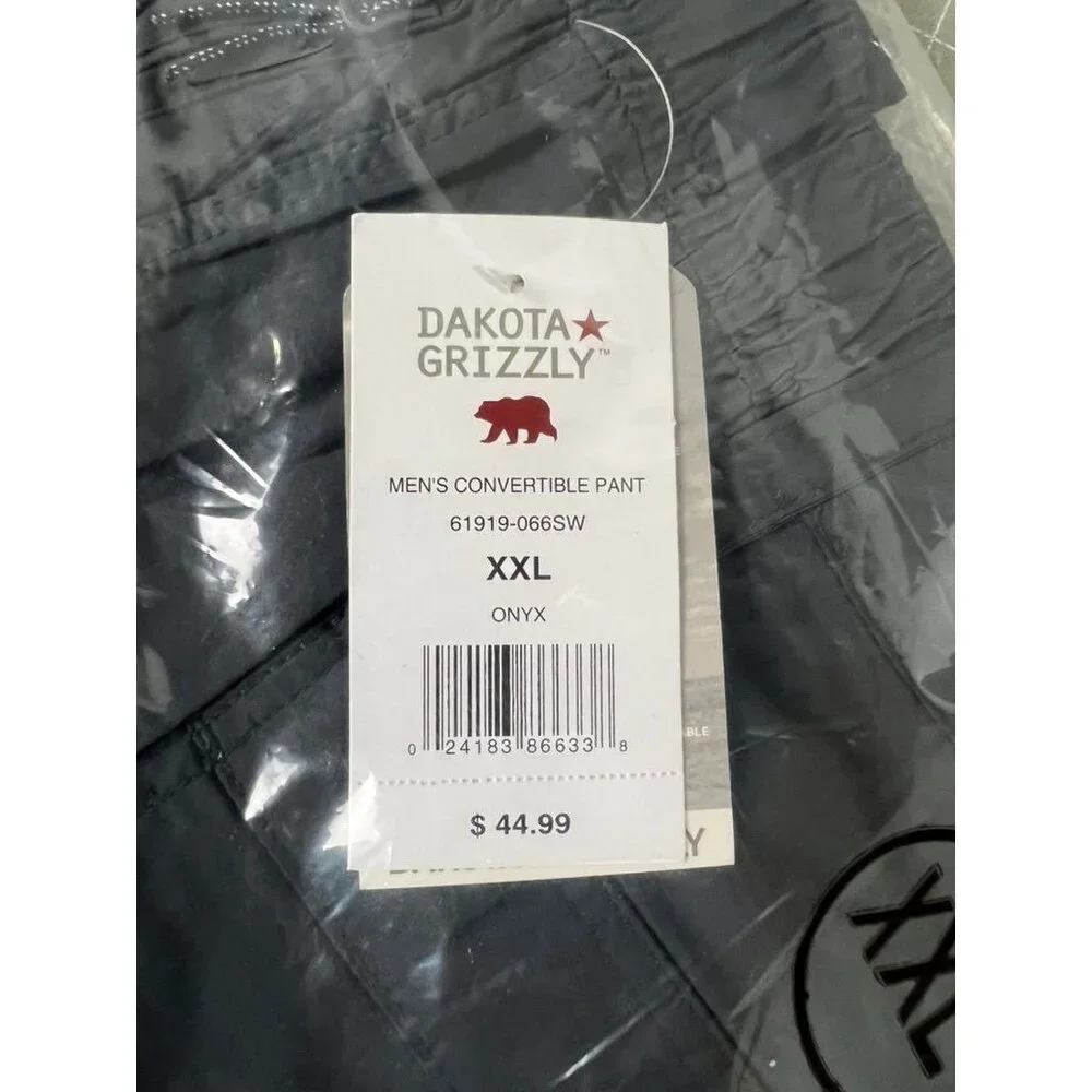 Dakota Grizzly Men's Convertible Pants XXL Onyx Lightweight NEW~~~ - Picture 2 of 3